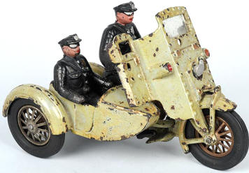 Antique Toy Motorcycle & Sidecar