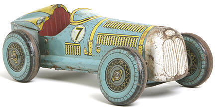 Vintage Tinplate Racing Car